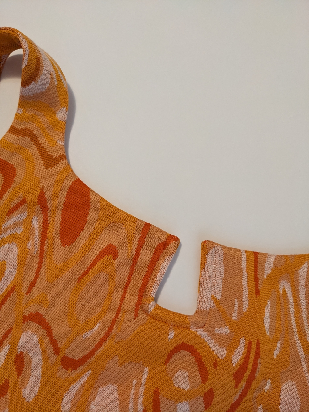 Zara Orange & Cream Abstract Knit Tank - Picture 8 of 10